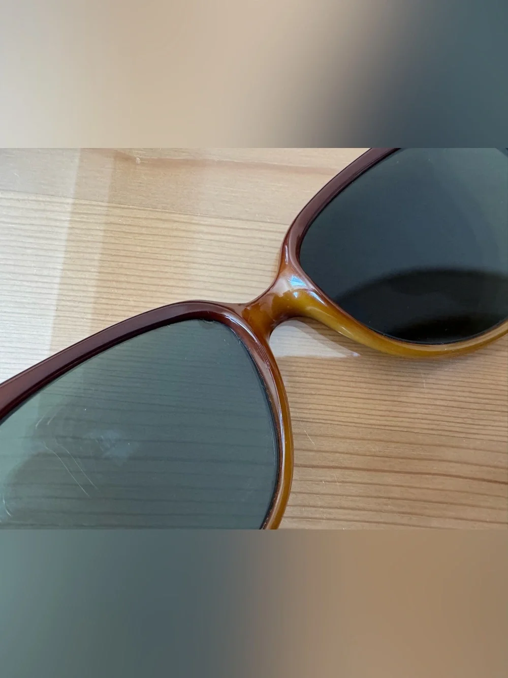 Vintage Ray-Ban Brown Tortoiseshell Frame Sunglasses with Black Lenses